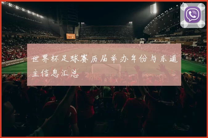 世界杯足球赛历届举办年份与东道主信息汇总